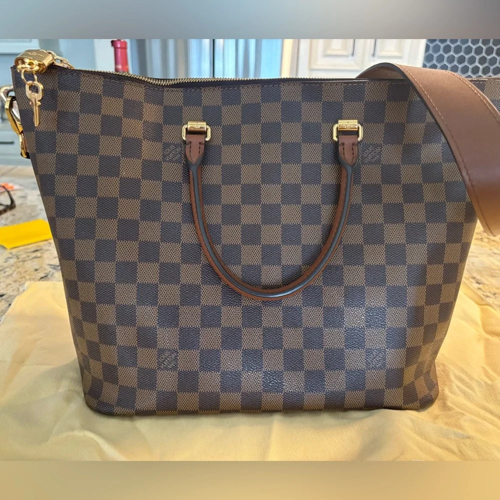 Louis Vuitton Belmont Damier Ebene shoulder handbag - Authentic without pochette